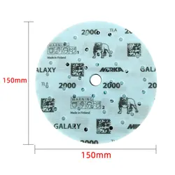 Mirka Galaxy Sandpaper 6-inch Porous Dry Abrasive Paper 150mm Disc Flocking Self-adhesive Mesh Each Sandpaper Auto Sanding Sheet