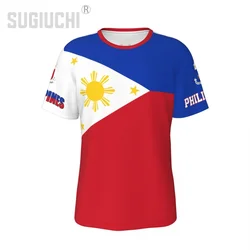 Unisex Nation T-shirt Philippines Flag Philippinese T-shirts jersey For Men Women Soccer Football Fans Gifts Custom clothes tee