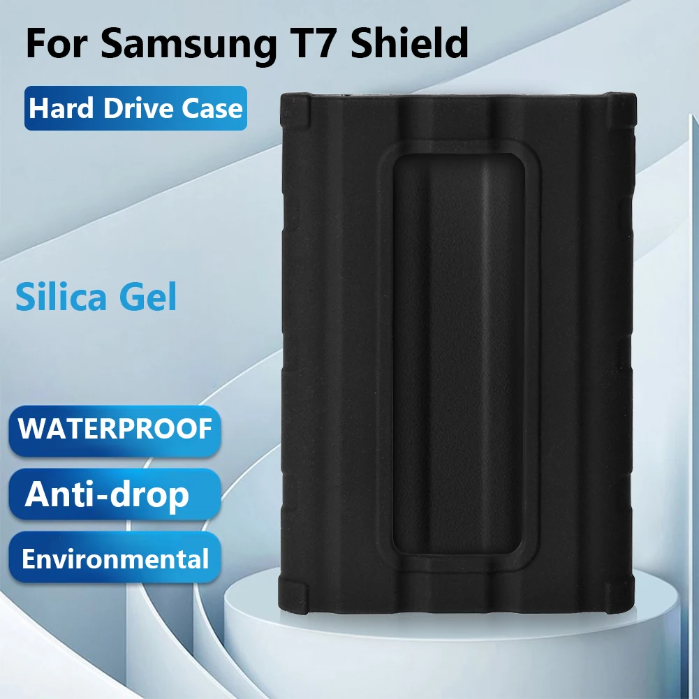 Casing Pelindung Silikon Penutup Pelindung Hard Disk SSD untuk Samsung T7 Shield SSD Sleeve Shell Aksesori