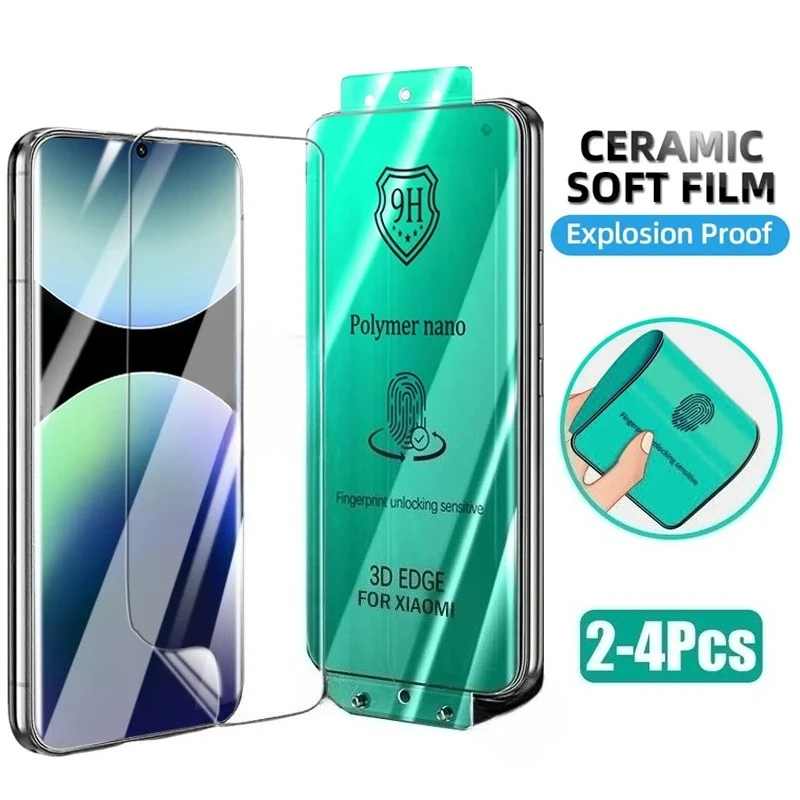 2-4 шт. 3D изогнутая взрывозащищенная керамическая пленка для Redmi Note 15 14 Pro 5G 4G Защитная пленка для экрана Redmi Note 13 Pro+ без стекла