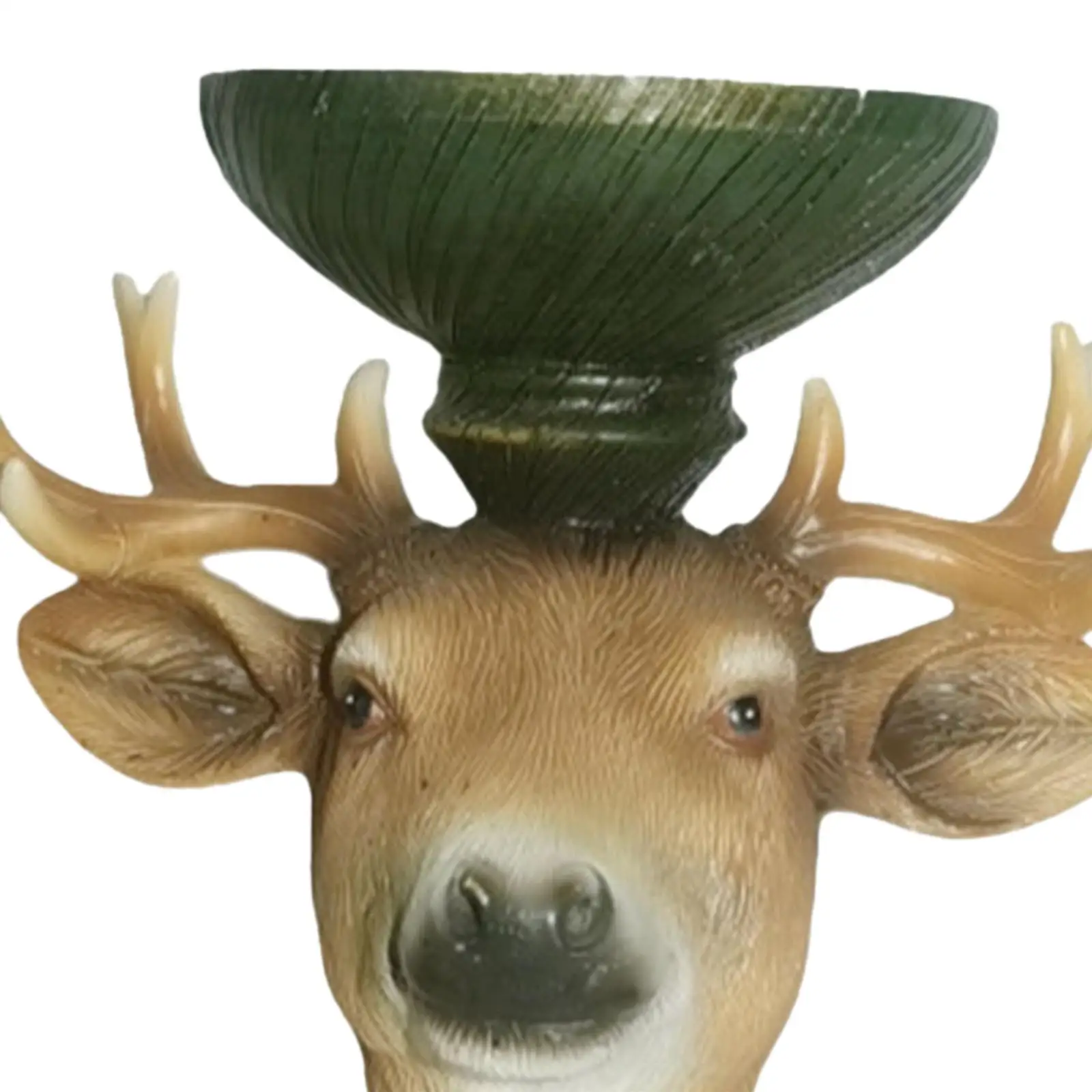 Christmas Reindeer Candle Holder Elk Resin Statue Table Centerpiece Tealight Holder for New Year Dinner Pillar Candles Hotel
