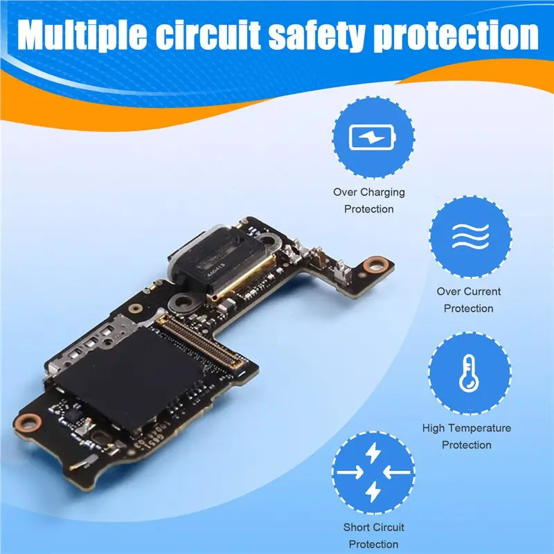 AS95-For Google For Pixel 9 Pro XL Smartphone Replacement Charging Port Board With Card Slots Repair Parts