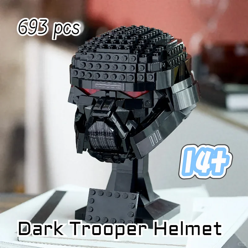 693 pièces HotToy jeu de film populaire casque de Trooper foncé 75343 navire spatial bataille bloc de construction Puzzle modèle anniversaire cadeau de noël