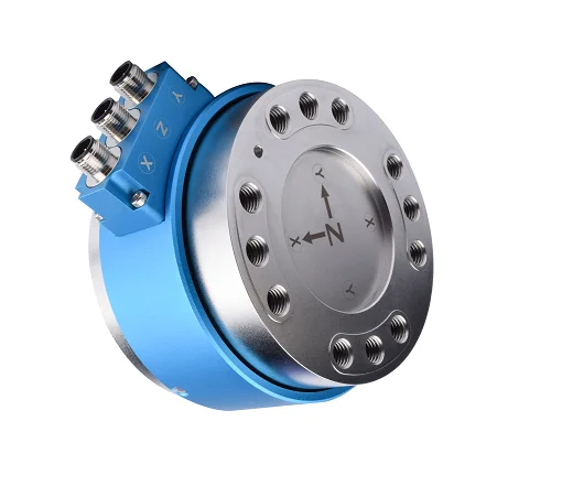 Multi Dimension Load Cell X/Y/Z 3 Axis Force Measurement 20KN/100KN Flange Mounted Force Sensor