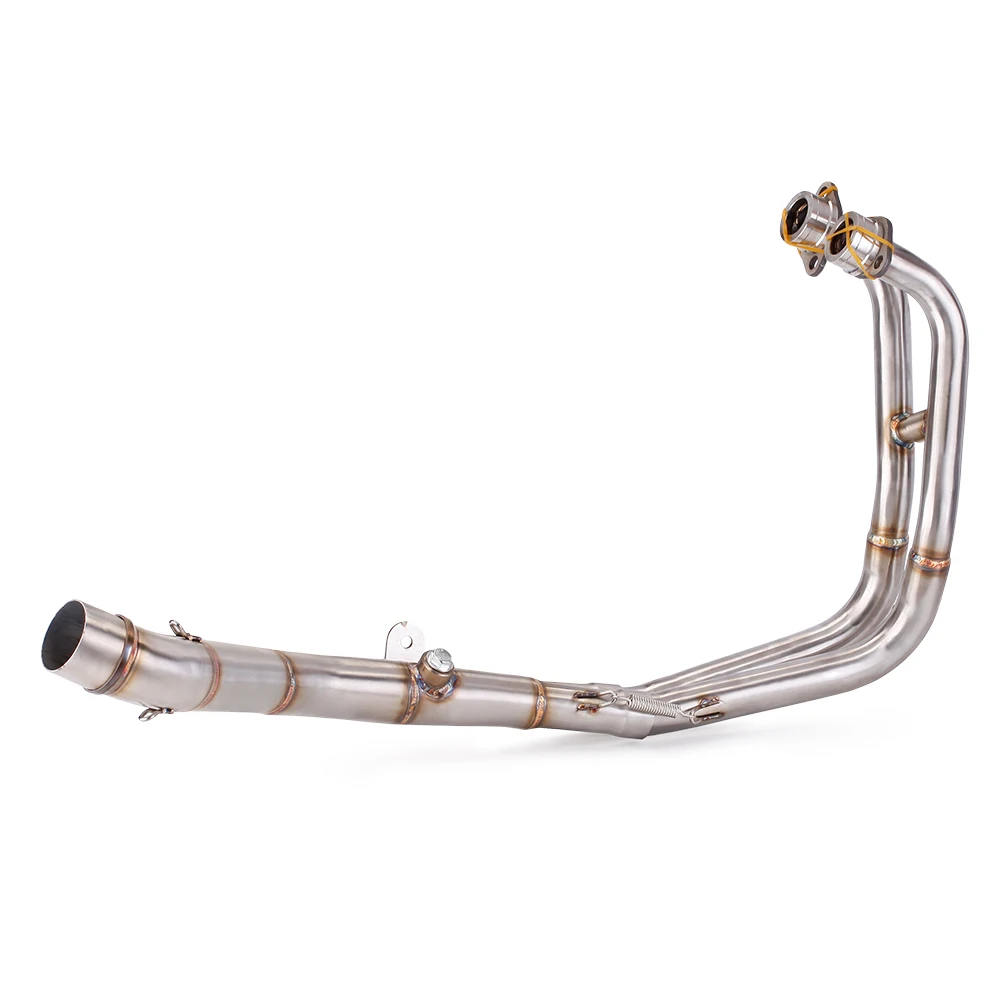 For Yamaha YZF R3 R25 MT03 Motorcycle Exhaust Escape Moto Modified Full Systems Front Middle Link Pipe Muffler DB Killer Slip on