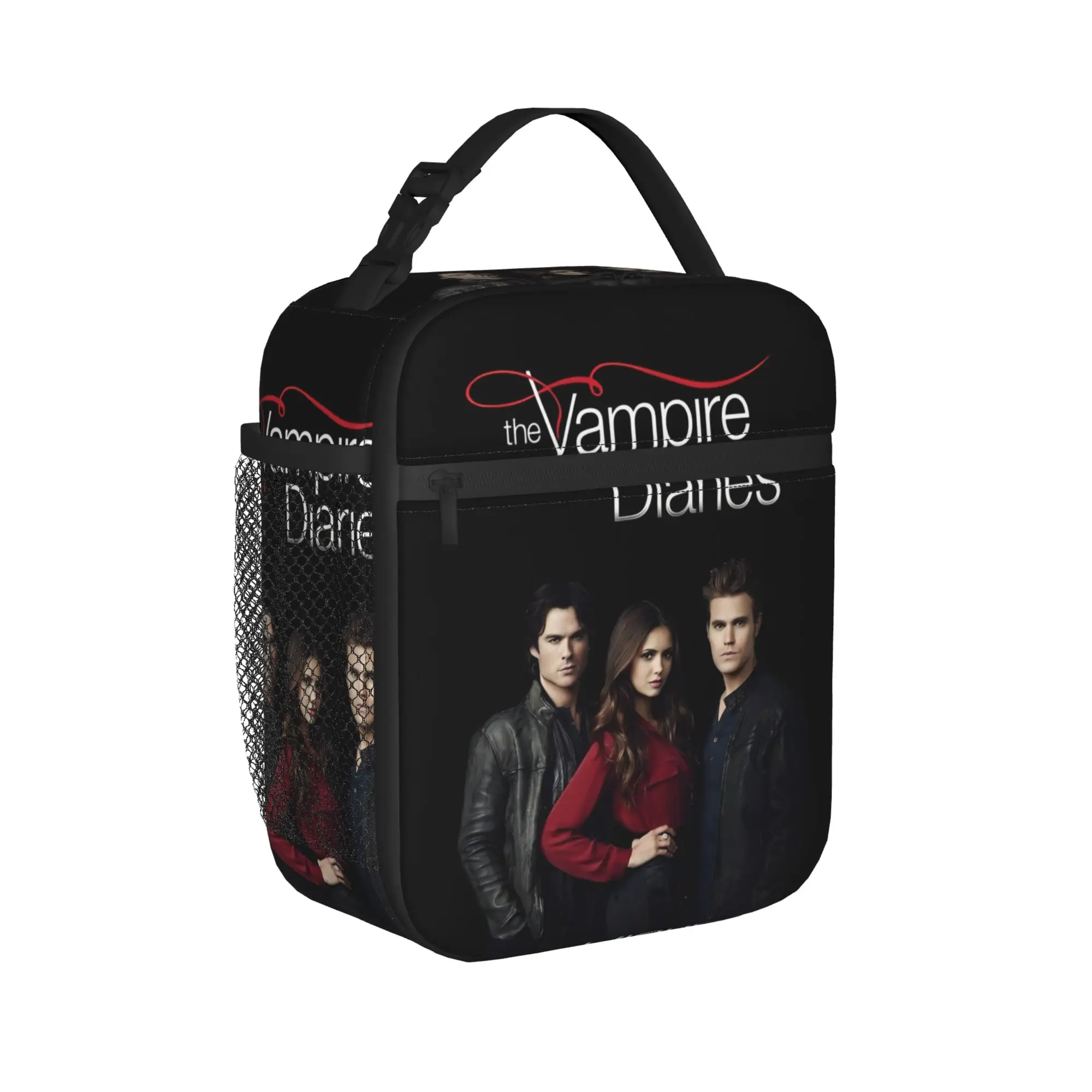 Damon Insulated Lunch Bag Thermal Bag Reusable,Lunch Container The Vampire Diaries Leakproof Tote Lunch Box Food Handbags