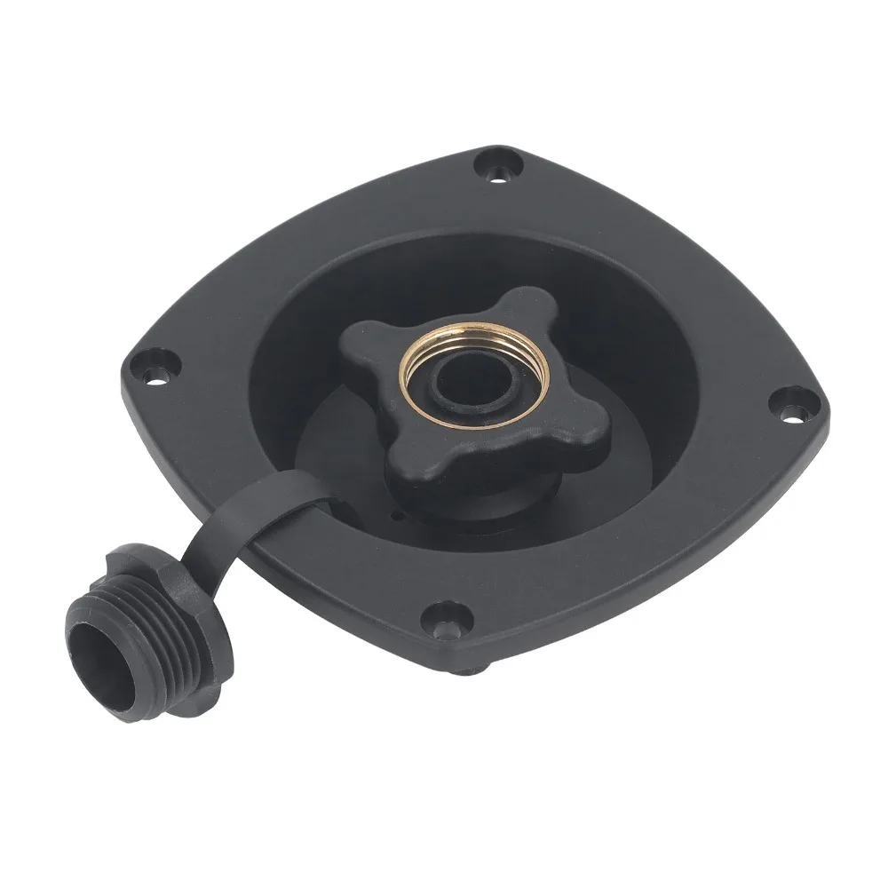 

White Wall Mount Filler Regulator Black Built in Valve Fresh Water Injection Port Pressure Regulated Water Entry Motorhomes