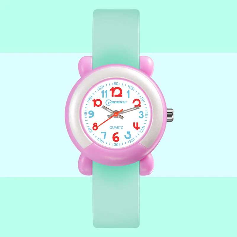UTHAI CQ10 Fashionable kids watch waterproof hands cute cartoon multi-color electronic watch clock gift Watch for children