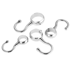 2pcs casing hanging hooks J shaped hanger pipe clothes storage for kitchen wardrobe bathroom pan stainless steel 16/19/22/25mm