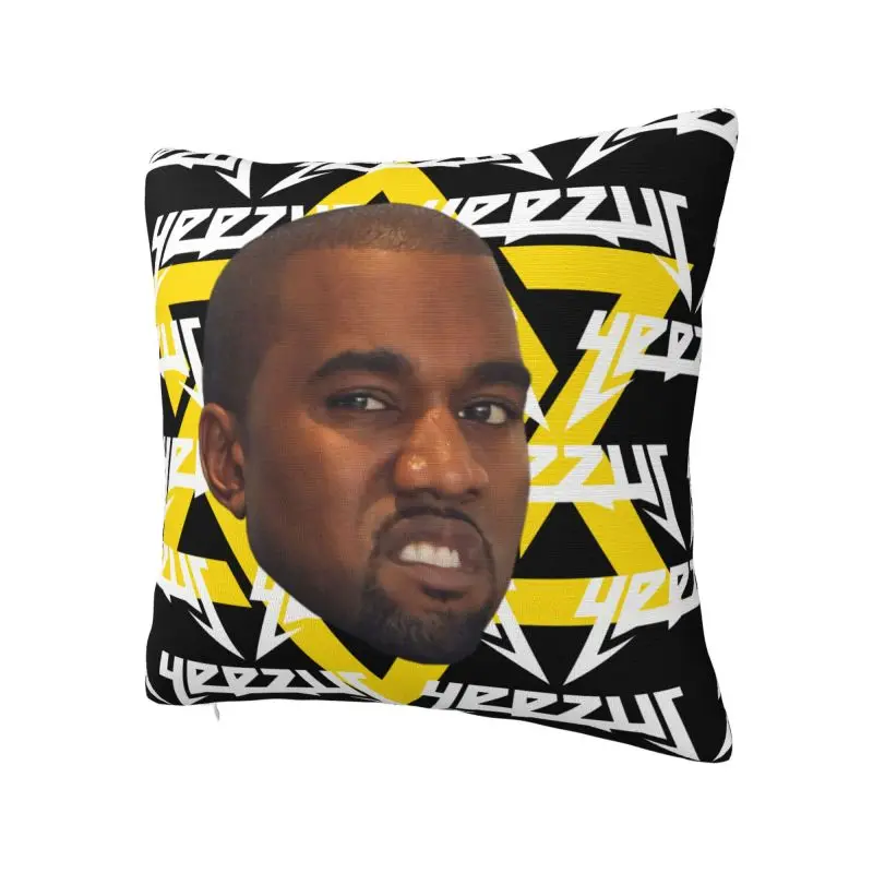 Custom Nordic Style Kanyes West Singer Head Throw Pillow Case Decoration Square Cushion Cover Pillowcover for Living Room