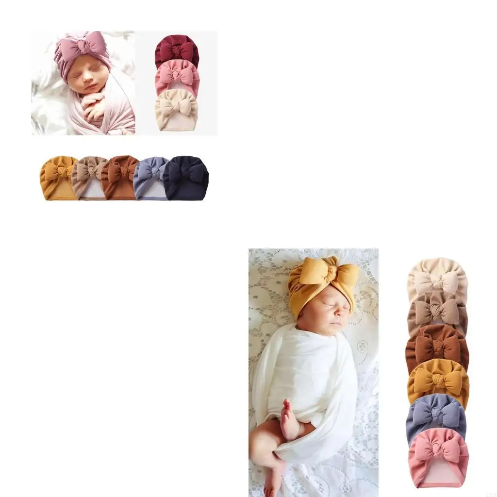

Faux Cashmere Baby Hat теплый осенний зимние шапочки твердый бахновый капот младенец Turban Headwraps 425f