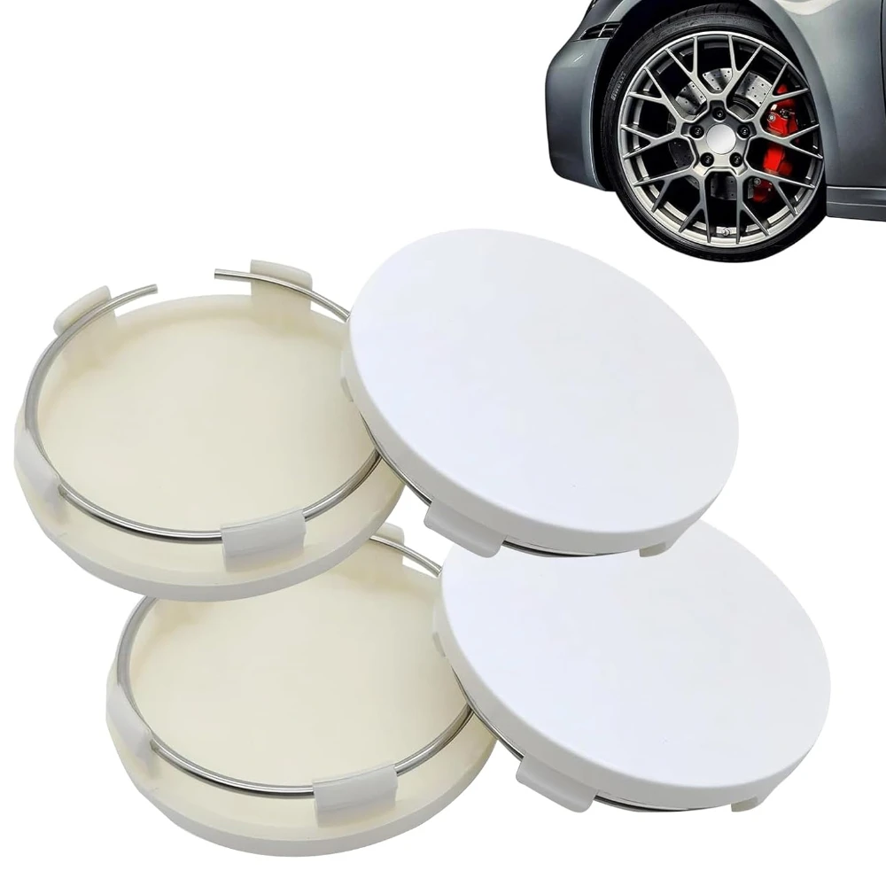 

4 PCS Wheel Center Caps Wheel Hub Caps Modification Decoration ABS Rust-Proof Durable Snap-in Center Caps for Rims