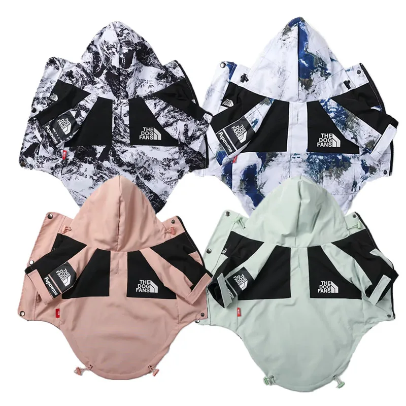 

Small Big Dogs Raincoat Windbreaker Dog Clothes French Bulldog Hoodie Windproof Outdoor Weather Protection for Pets