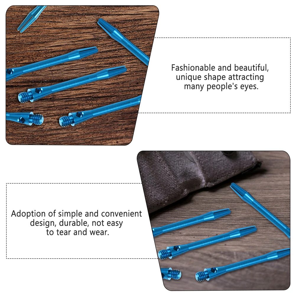 

12 Pcs Dart Rod Accessories Sturdy Shafts Thread Design Outdoor Metal Aluminum Alloy Convenient