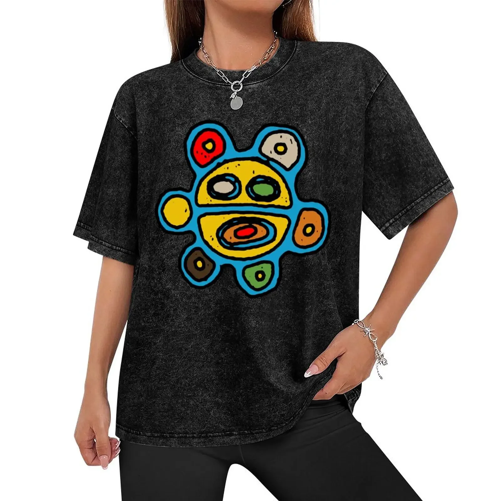 Taino Indigenous Jayuya Sun Symbol Mandala color T-Shirt anime t shirts korean fashion sports fans mens fashion