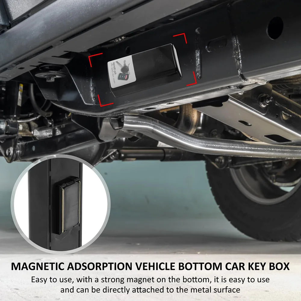 Magnetic Key Hider Outdoor Hidden Storage Compartment for Car Key Fob Fits Keys for Cars RVs Boats Homes Airbnb Rentals and Emer