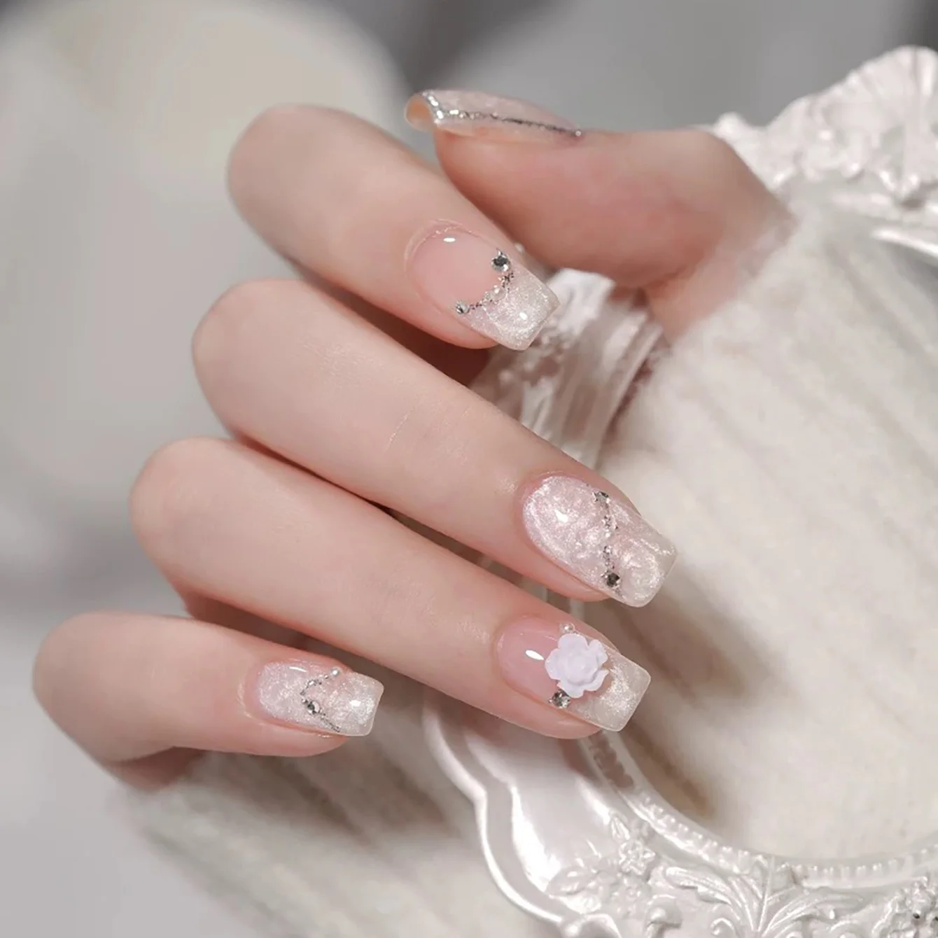 1 قطعة SHAKA الخريف الدخان المطر الخيوط لاصق هلام طلاء الأظافر 2025 جديد قذيفة اللؤلؤ غرامة تألق اللؤلؤ الملمس جيل للأظافر