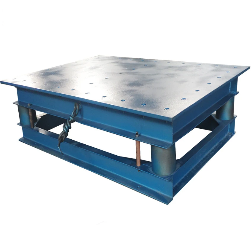 Electric Vibrating Shaking Table For Building Materials Paver Vibrating Table With External Motor Core Components