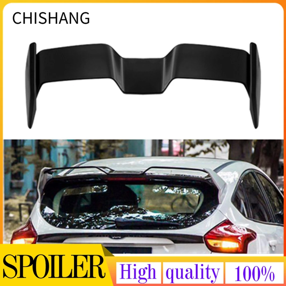 Car Styling For Ford Focus RS Spoiler 2012 2013 2014 2015 2016 2017 2018 Gloosy Black  Rear Trunk Wing Lip Rear Spoiler