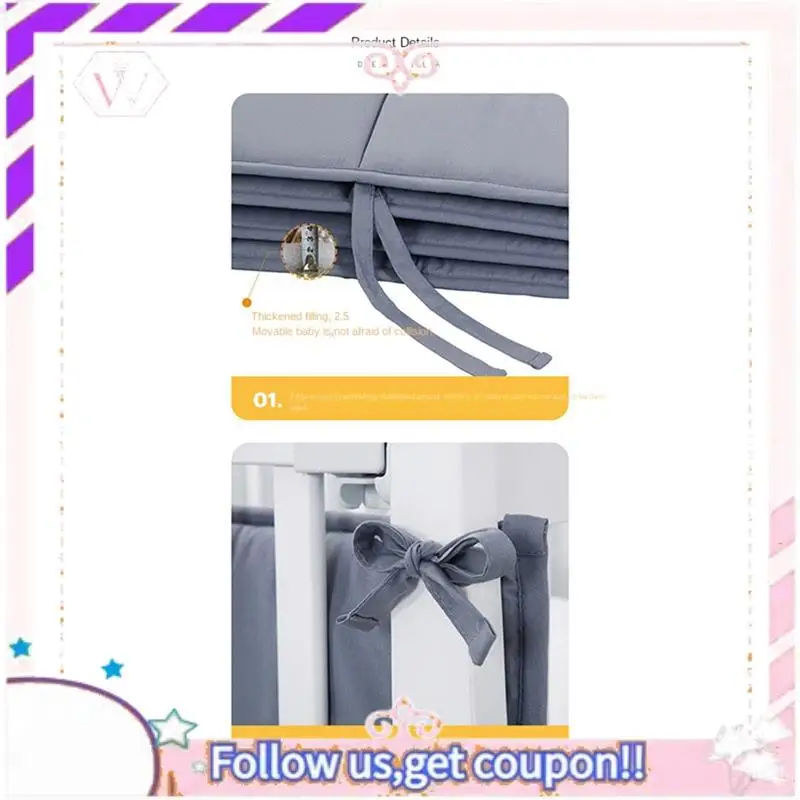 Y74A-Baby Bed Rail Guard Height Adjustable Anti-Collision Guardrail Children's Bed Fence Bed General Soft Gate Crib Rail