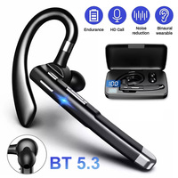 YYK-520 Wireless Headphones Business Bluetooth 5.3 Earphones Hands-free Call Mic Noise Cancelling Headset Earbuds for Driving
