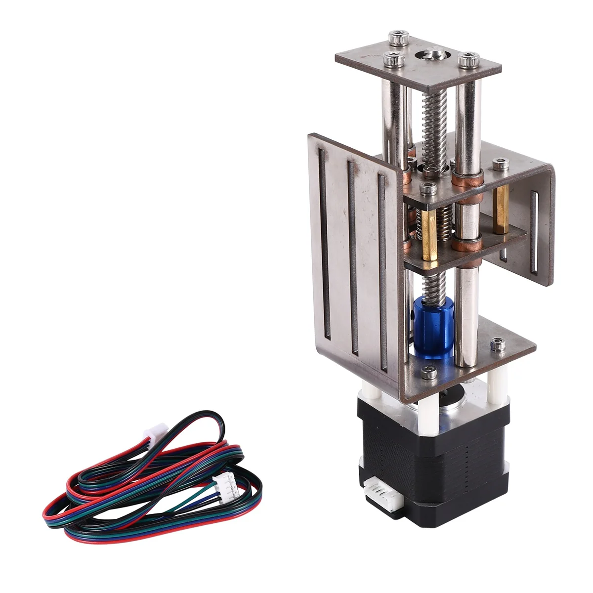 Compre ahora, mesa deslizante de eje Z CNC, Kit de enrutador CNC, módulo de transmisión pequeño de fresado DIY, Motor de eje Z Miller de madera de 100mm de distancia