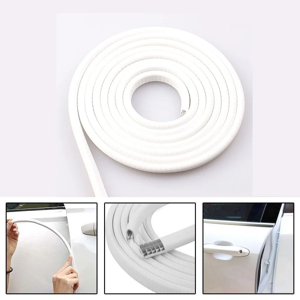 1M Car Door Protector Edge Scratch Strip Guard Trim Automobile Door Anti Collision Protection With Steel Car-styling