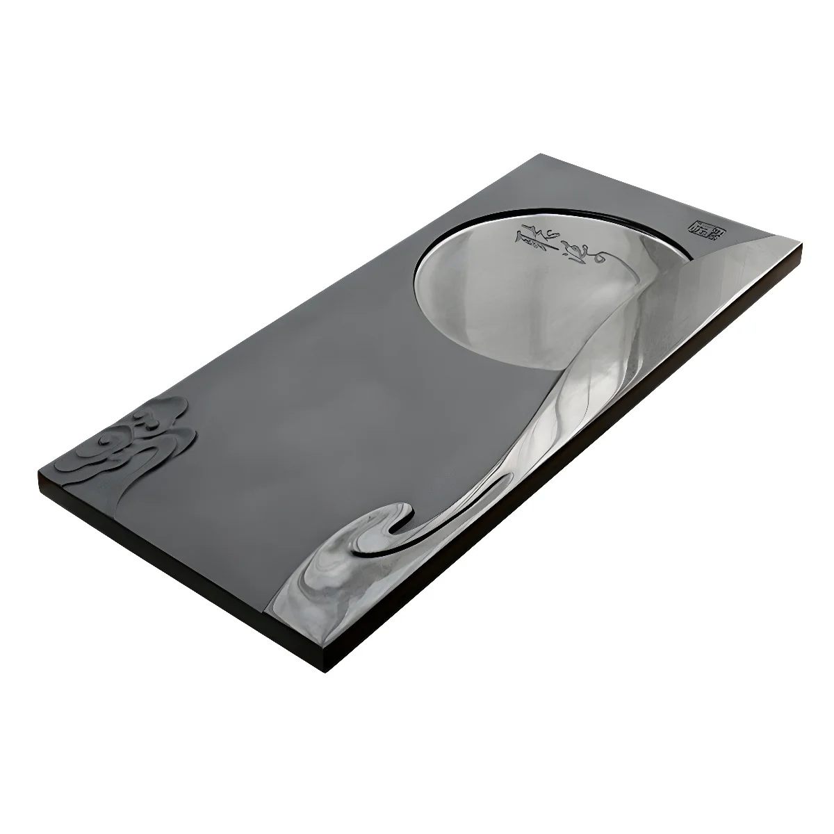 Natural Ebonite Tea Tray Home Living Room Kung Fu Tea Set Stone Tea Tray Simple Style Home Gift