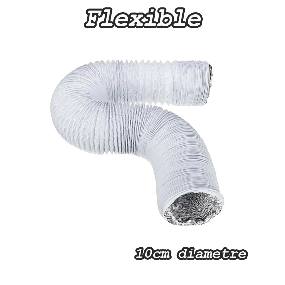 100mm/10cm Ventilation Duct Vent Hose 1.5m 2m 3m 5m Meter Exhaust Pipe Flexible Air Conditioner Outlet