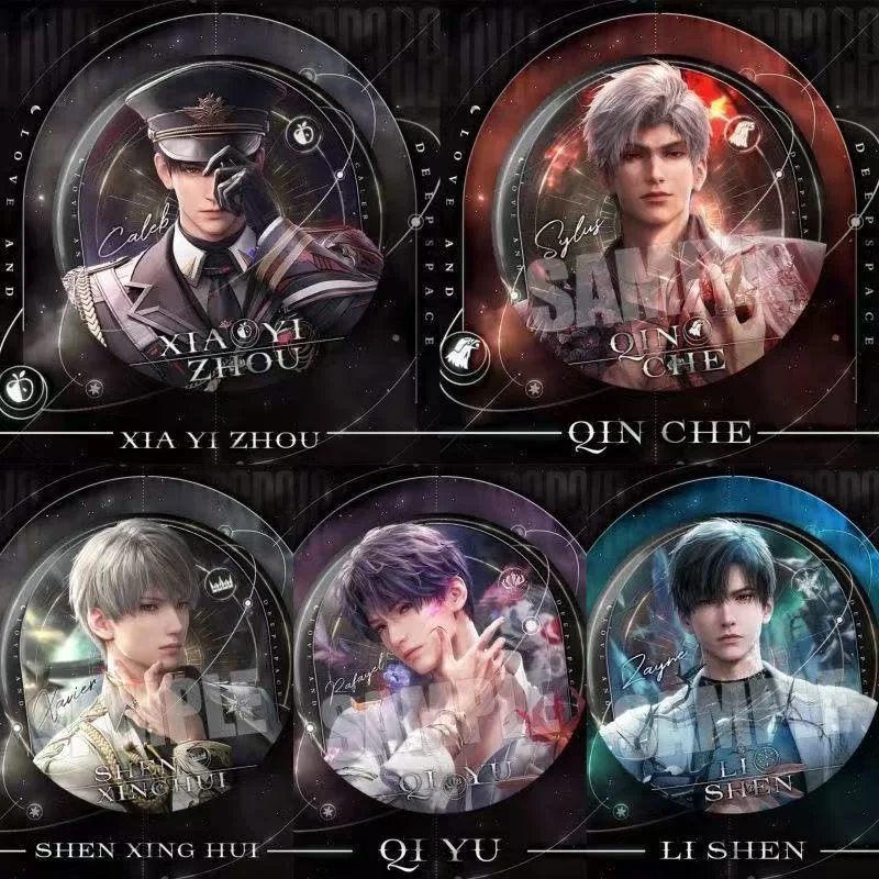 Anime amor y espacio profundo Zayne Rafayel Sylus Xavier insignia de Cosplay broche Pins Bedge colección de colgantes de dibujos animados