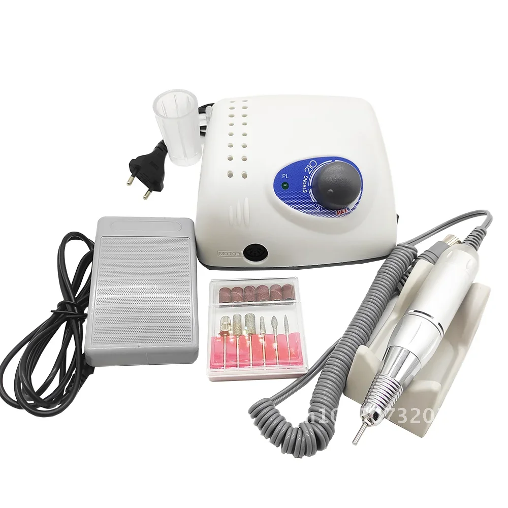 Strong 210 Manicure machine Set 65W 35000rpm Electric Nail Nail Professional for Drill Lathe manicure Nail Polish Mill File