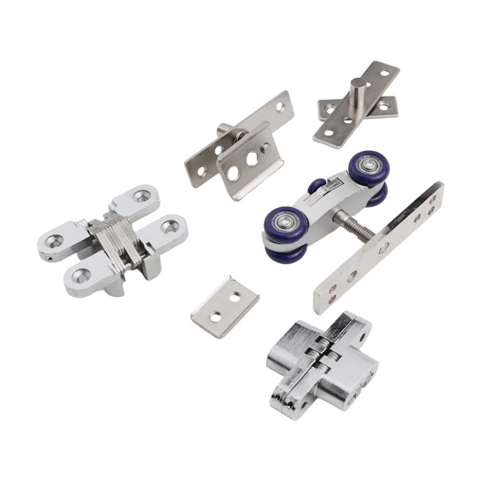 

Rail Pulley Door Hanging Wheel Home Hardware Replacement Restaurant Sliver For Folding Door For Hotel Hinges New