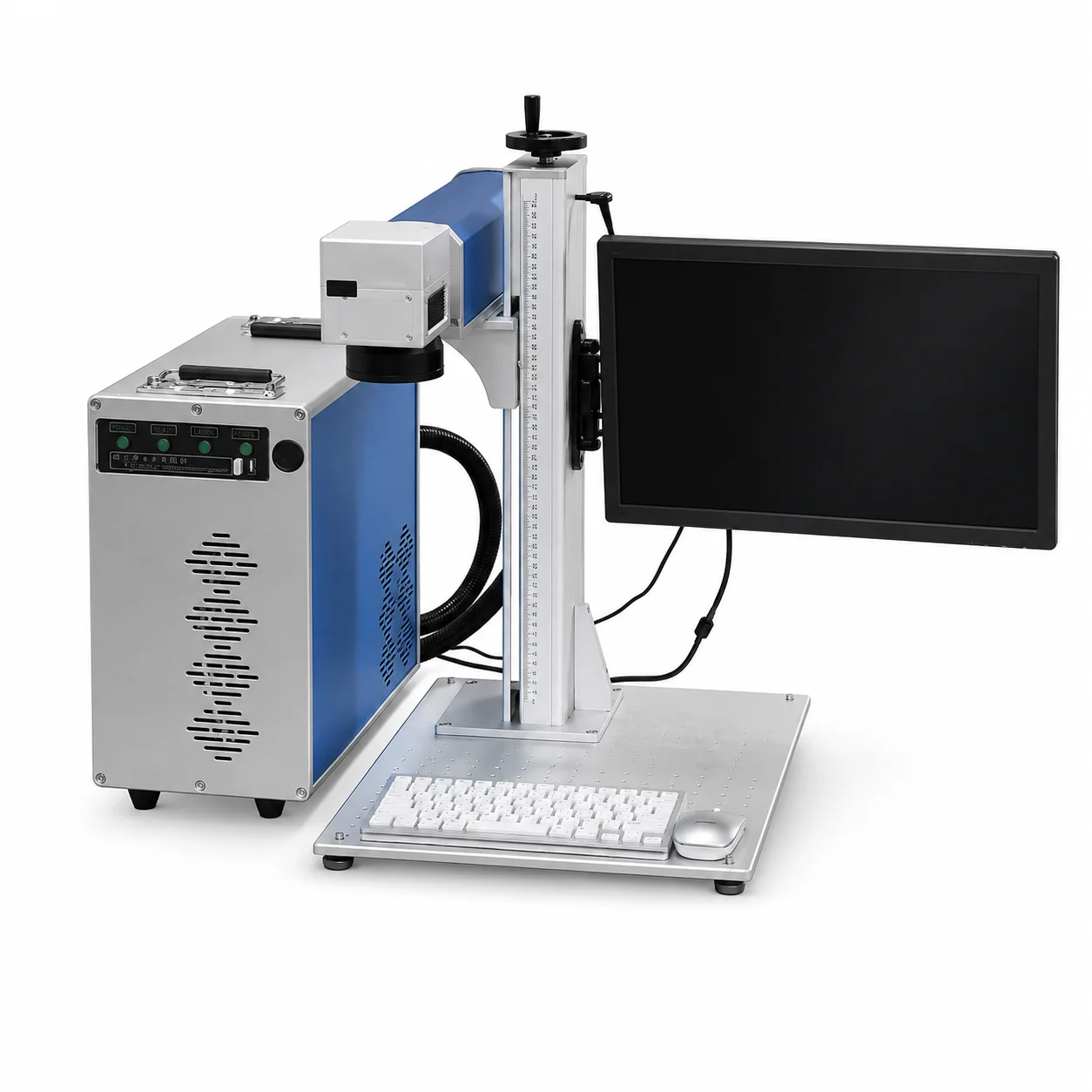 20W 30W Desktop Fiber Marking Machine for Metal Tags and Small Parts