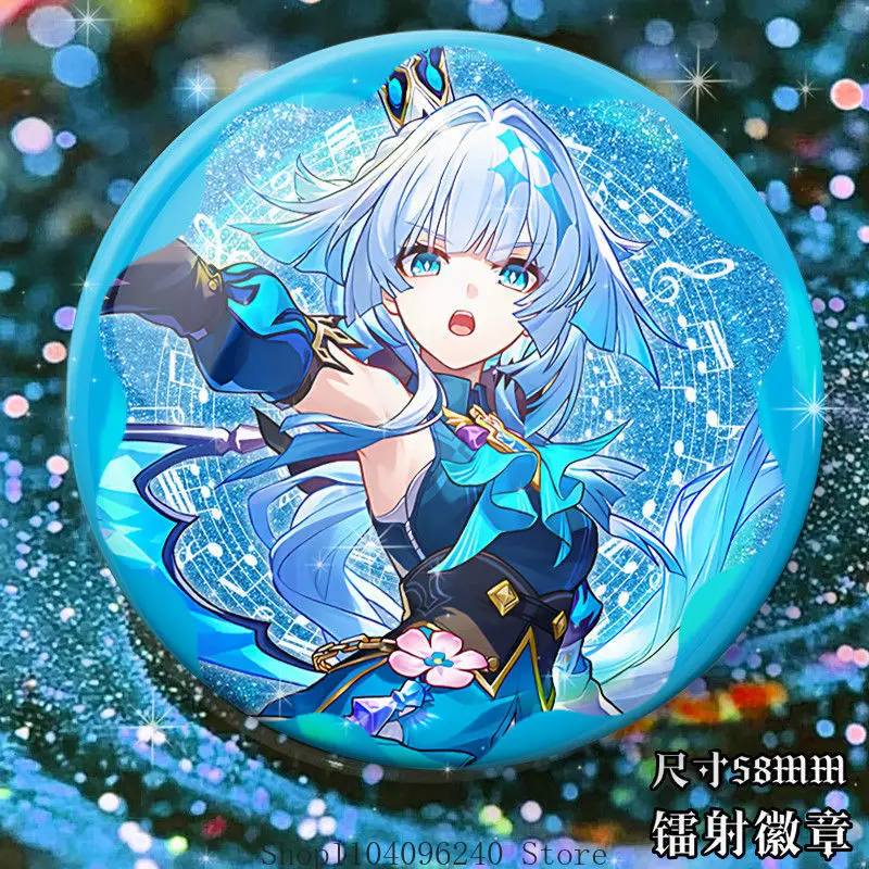 Honkai:Star Rail Cerydra Helektra เกมอะนิเมะคอสเพลย์ปุ่ม Pin น่ารักอะนิเมะ Tinplate เข็มกลัด Badge สําหรับกระเป๋าเป้สะพายหลังอุปกรณ์เสริม