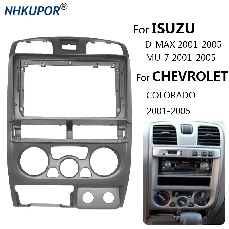 Car Radio Multimedia Player Head Unit Fascia Bezel For ISUZU D-MAX/MU-7 / CHEVROLET COLORADO Dash Panel Frame Kit