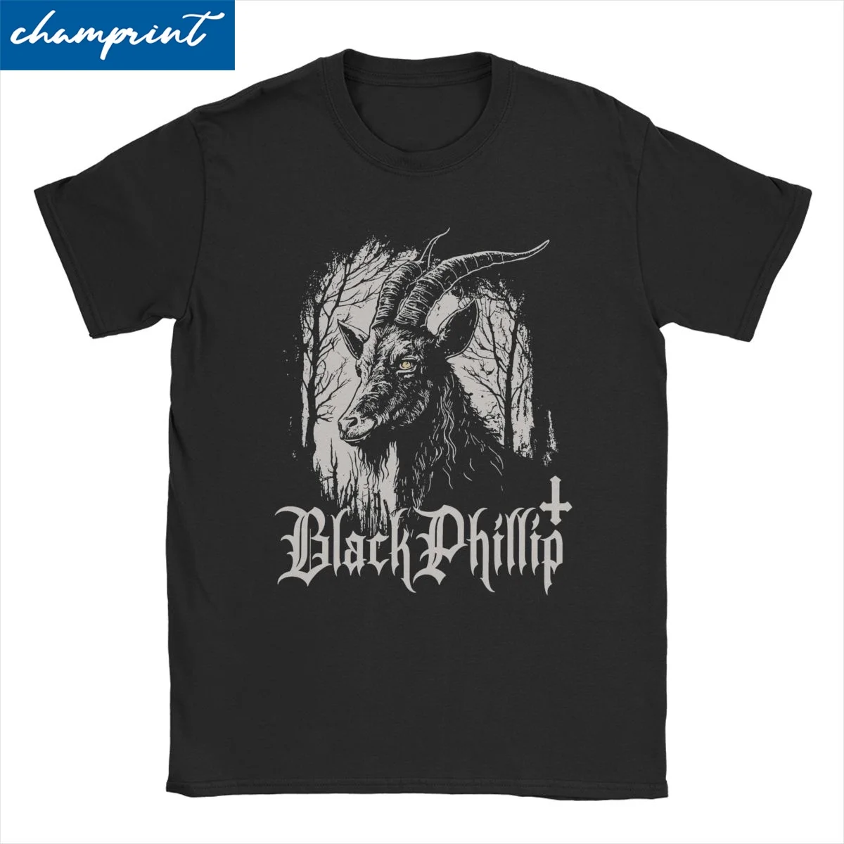 Men Women Black Phillip Grunge T Shirts Cotton Clothes Vintage Short Sleeve Round Collar Tees Gift Idea T-Shirt