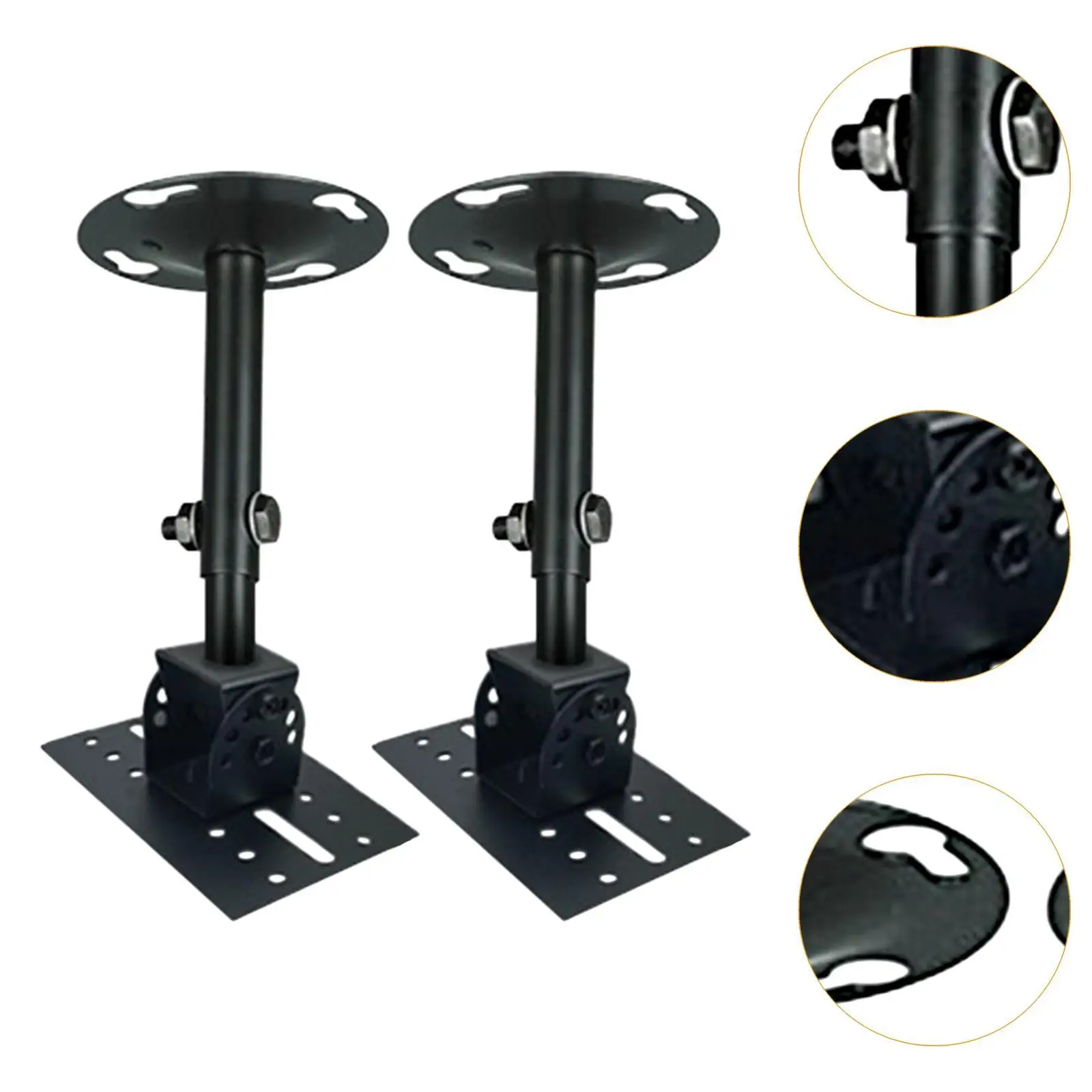 Luidsprekerbeugel Stand Lobby, Studio Eenvoudige installatie Accessoires Draaibaar Stevig Verstelbare draaibare kantelbare luidsprekerbeugel