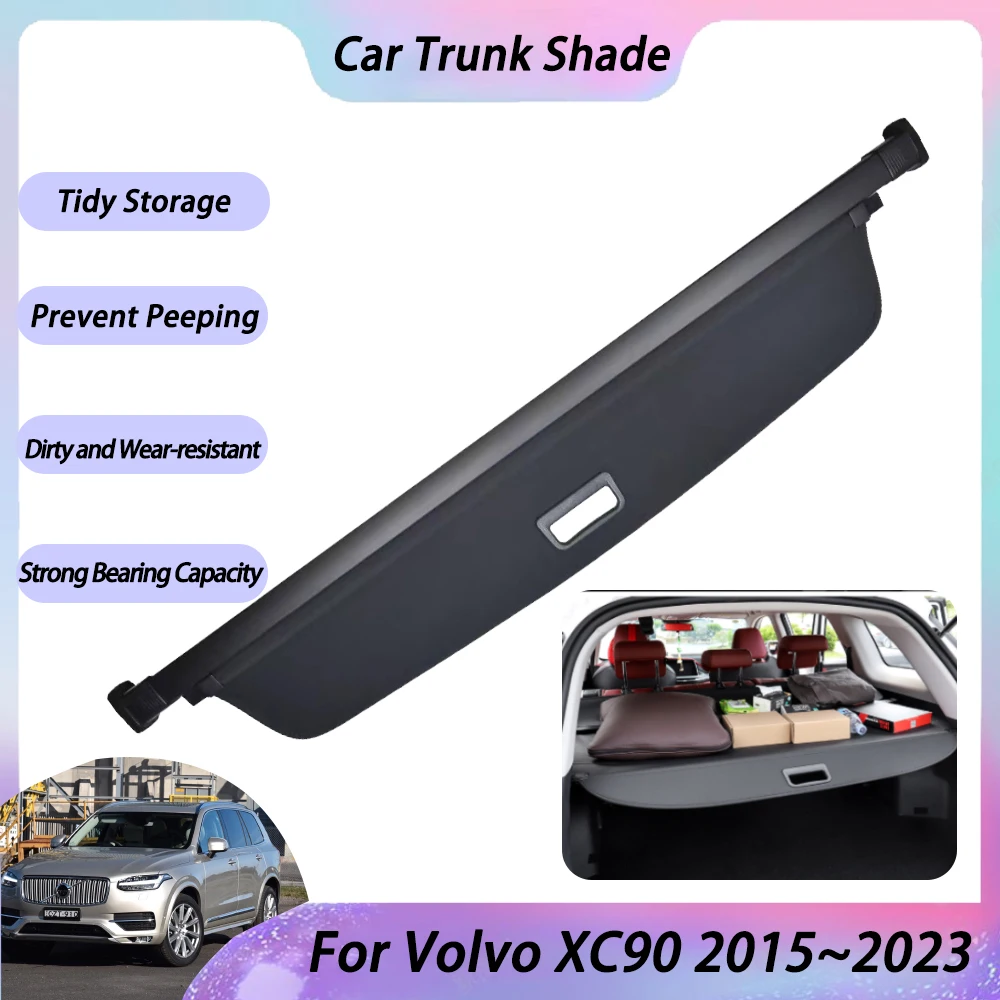 

Trunk Ctorage Shade For Volvo XC90 T6 MK2 2015~2023 Car Accessories Rear Luggage Cargo Curtain Retractable Shielding 2017 2022