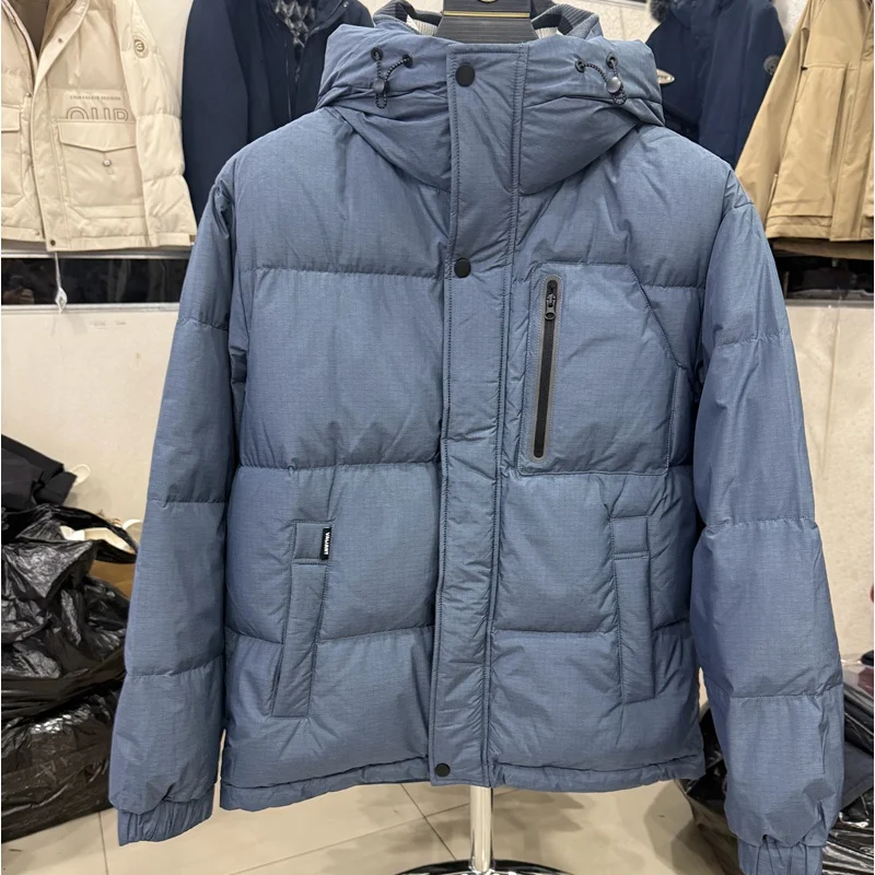 

Men's Casual Milk Silk Fabric down Jaet Coat Warm Comfortable Hooded Winter Outerwear Polyester Fiber Nylon Filling Zipper ...