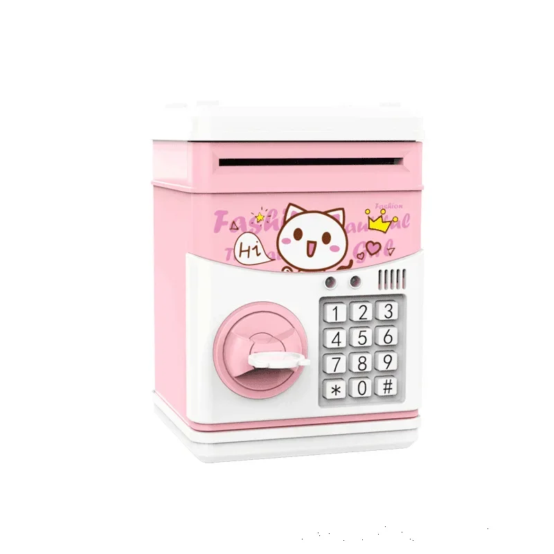 1pc Multifunction Piggy Bank Unbreakable Kids Children Money Coin Saving Jar Storage Box Birthday Gifts Toys (Opened with Key)