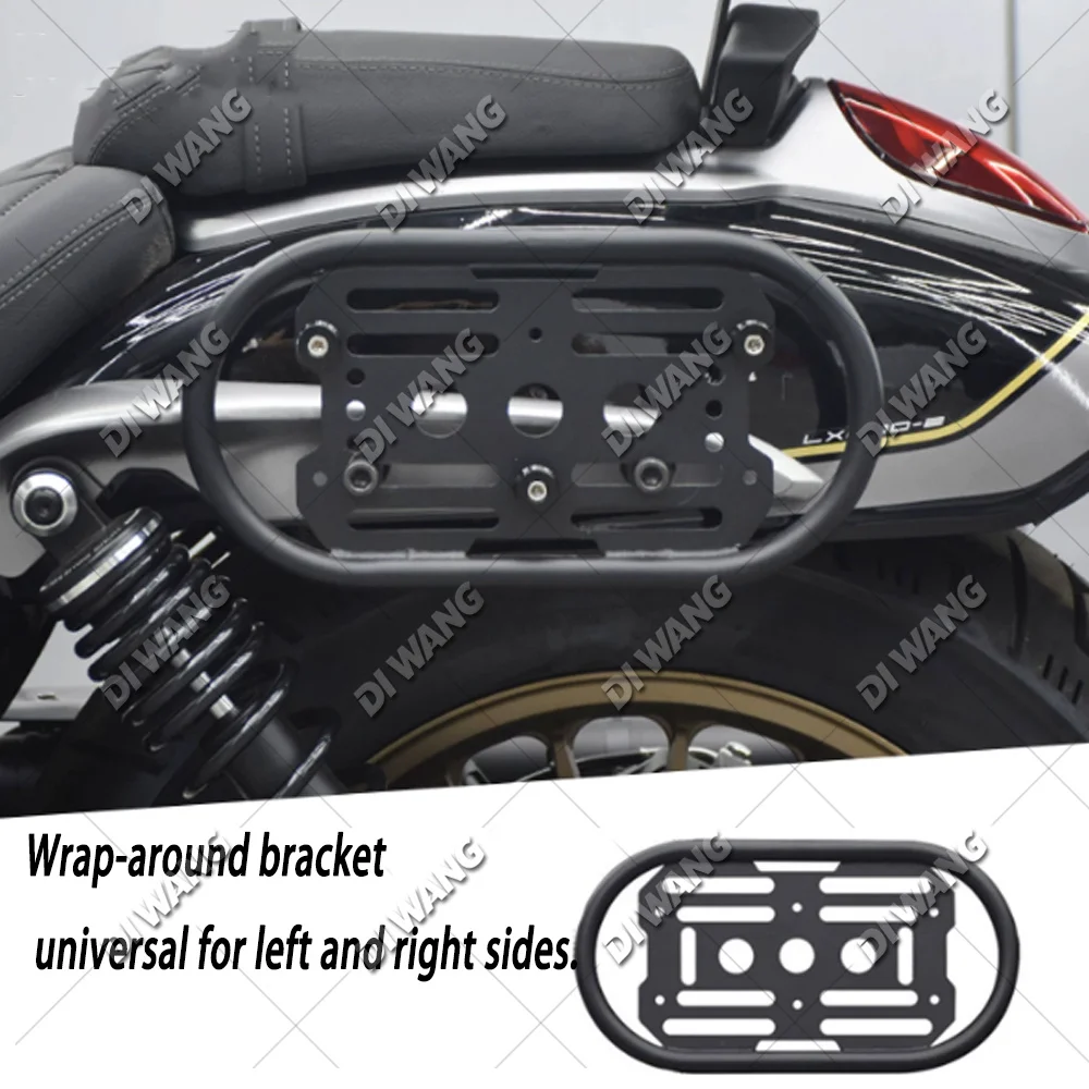For VOGE CU625 Modified Quick Release Side Bracket Mount Retro Canvas Side Saddlebag Left Right Motorcycle Accessories