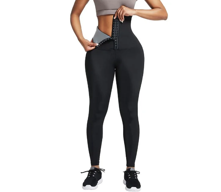 Fashion Waist Cinching and Abdominal Tightening Fitness Pants Training and Hip Lifting Yoga Pants Sweat Inducing Tight Pants