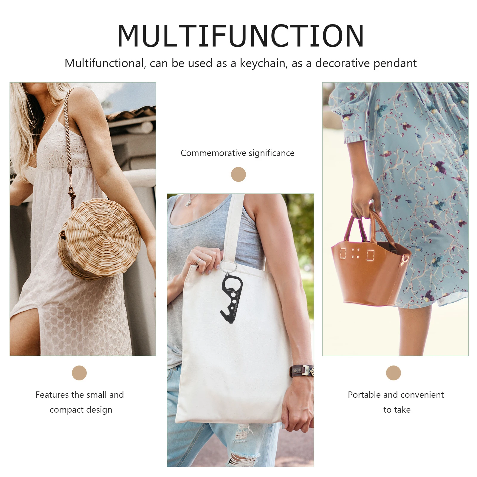 

Multifunctional Stainless Steel Keychain Tool Mini Bottle Opener Screwdriver Outdoor H Tool Portable Practical Everyday Carry