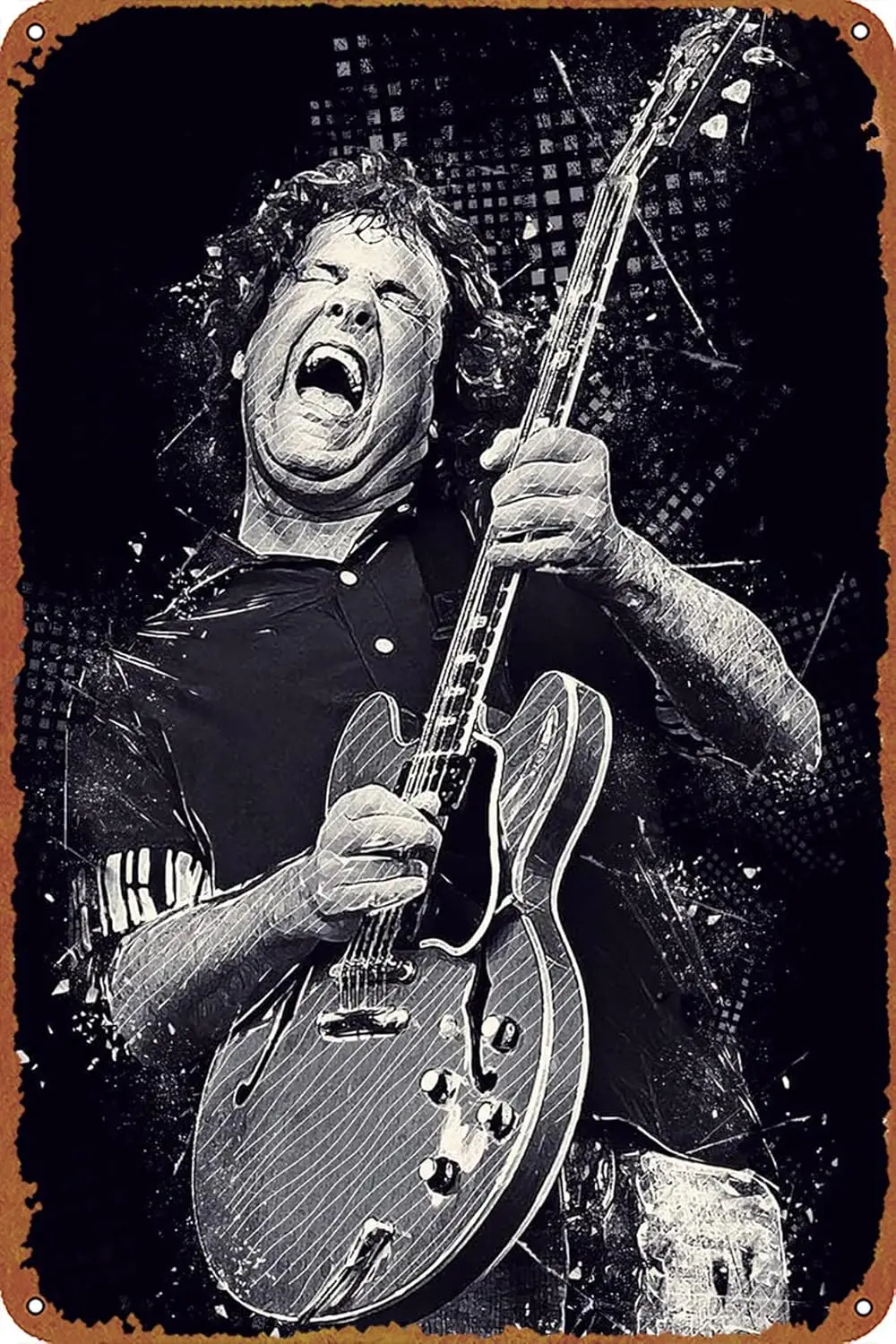 Gary Moore Music Poster Metal Tin Sign Retro Wall Signs for Home Cafe Bar Pub Wall Decor 8x12 inch sign