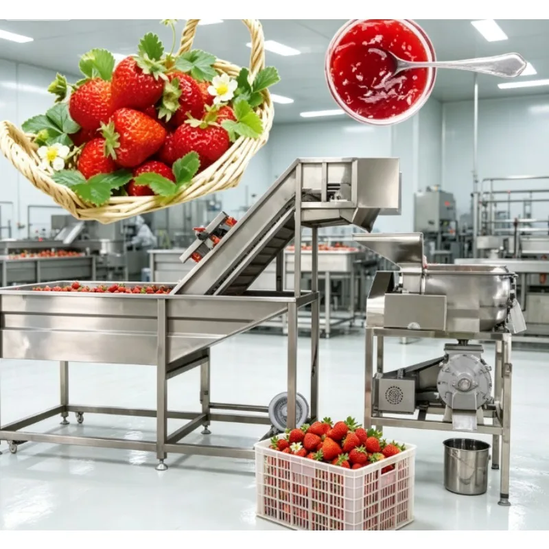 Tomato sauce making machine Automatic tomato processing machine Small commercial tomato sauce production line