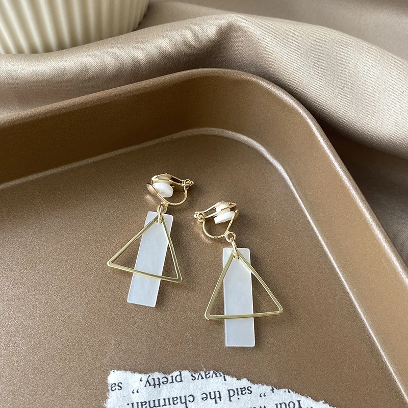 Ear Clip No Ear Piercing Senior Earrings Personality Everything Matching Earrings Korean Version Temperament Ear Clip Female