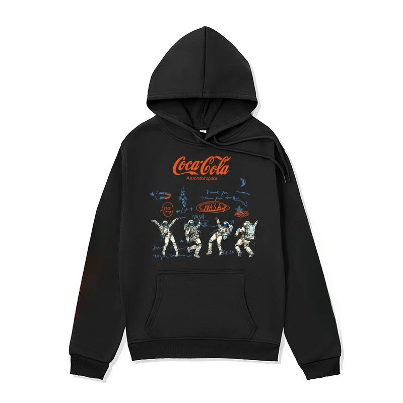 Vêtements pour hommes transfrontaliers, marque streetwear américaine, collaboration Cola, sweat à capuche tendance streetwear, sweat à capuche décontracté pour couple