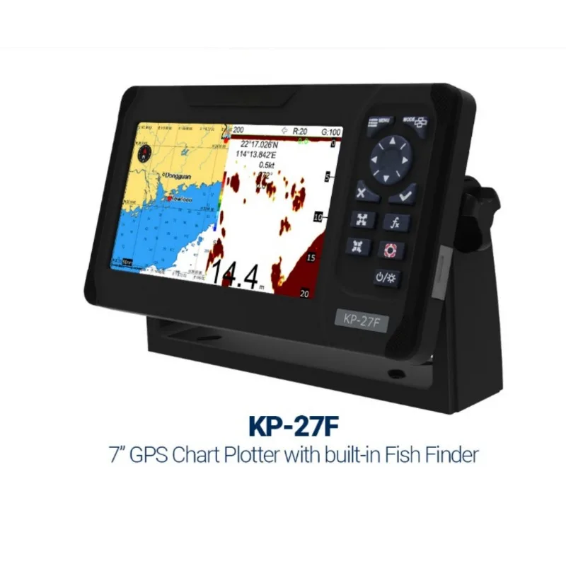 KP-27F 5-inch Marine GPS Chart Plotter with Fisher