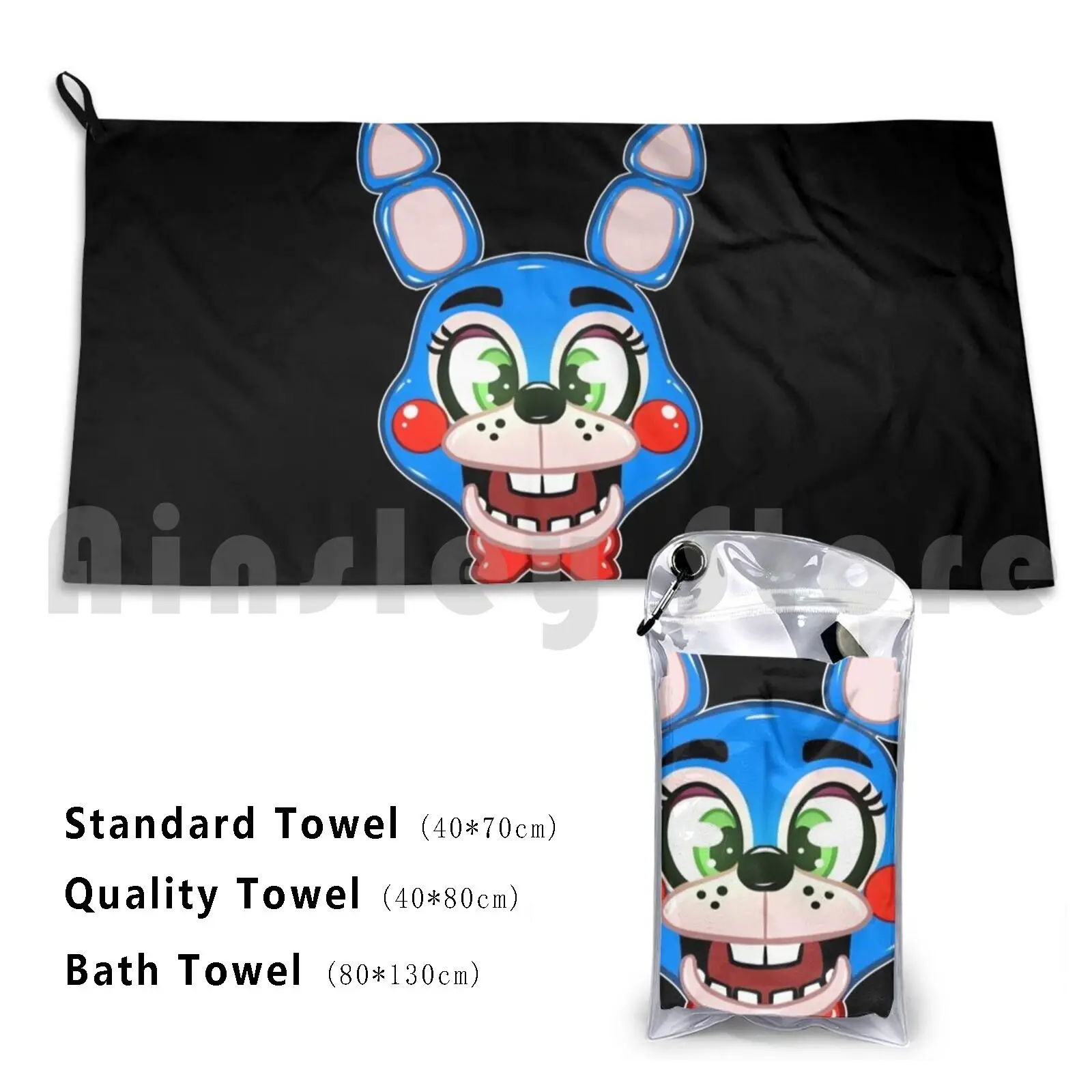 

Fnaf Toy Bonnie Custom Towel Bath Towel Fnaf Five Nights At Toy Bonnie Bonnie
