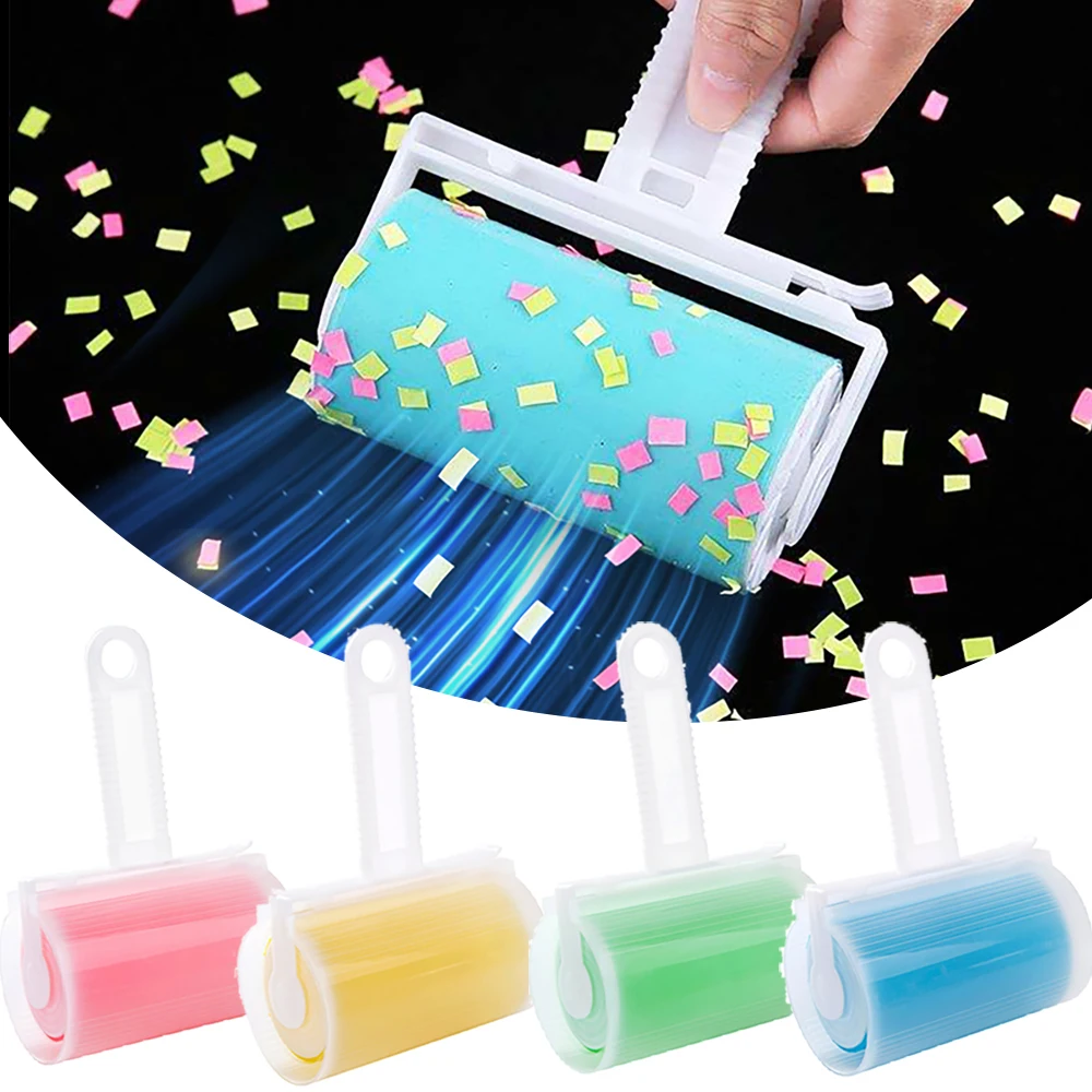 Washable Clothes Hair Sticky Roller Reusable Portable Home Clean Pet Hair Remover Sticky Roller Carpet Bed Sofa Dust Collector